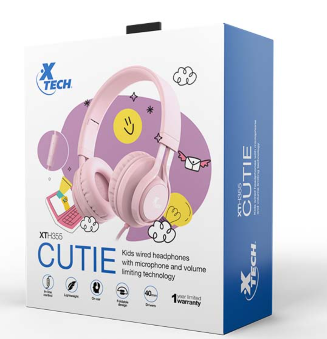 Cutie  Auriculares alámbricos para niños con micrófono y tecnología de  limitación de volumen – Tel: 4252-2361